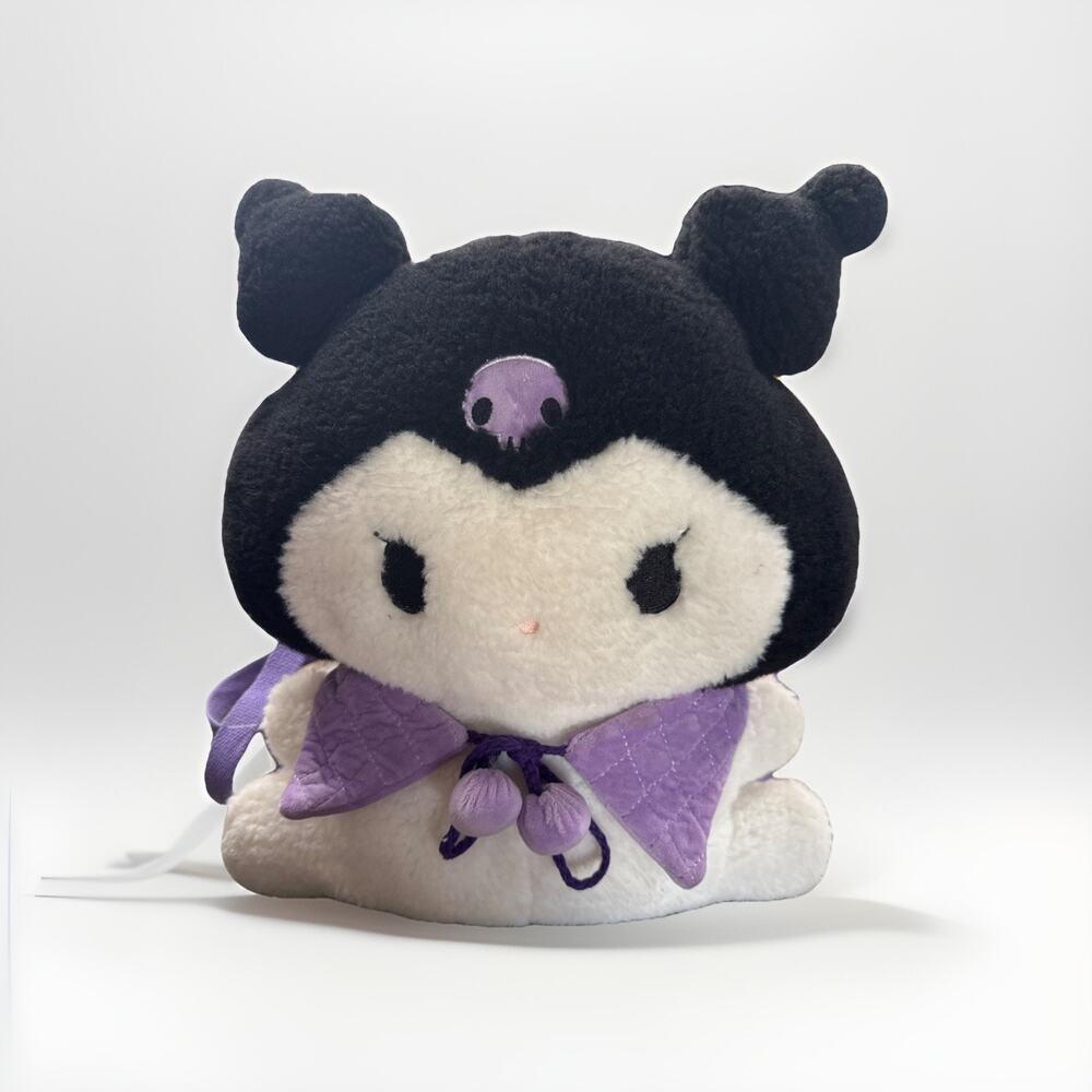 Kuromi Plush Backpack Sanrio Hello Kitty Cinnamoroll Melody Cat Purse Kawaii 14”